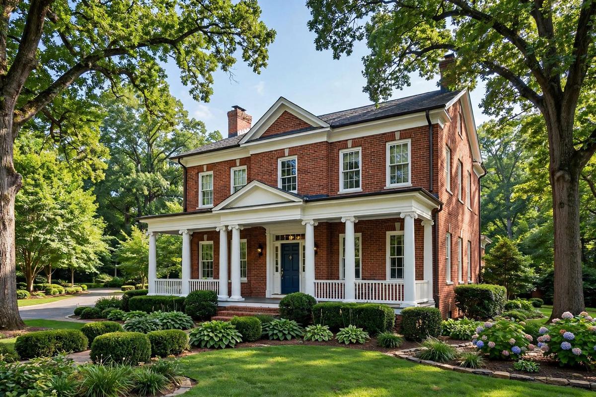 Home exterior of a Belle Meade estate, where heirs sell as-is for land value after probate clears